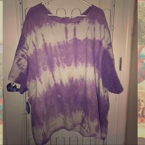 Purple tie dye shirt
